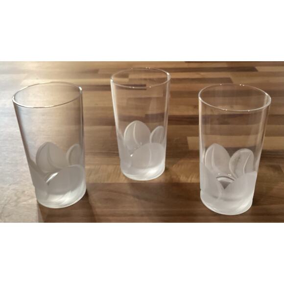 3 Cristal D'Arques Durand Highball Glasses Set Elegant Frosted Drink Tumblers - Picture 5 of 10